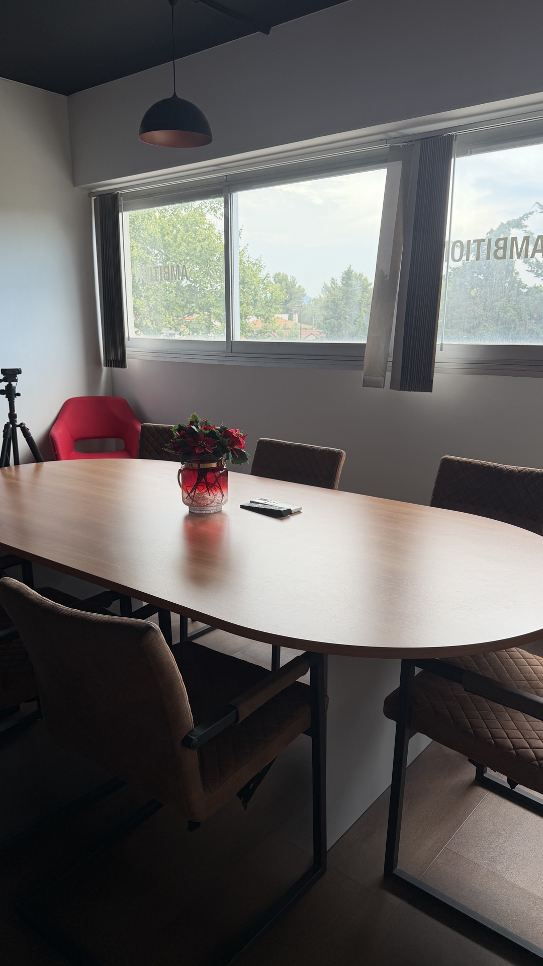 Salle de réunion — table ovale, 10 personnes